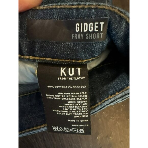 Kut From The Kloth Gidget Fray Shorts Size 14W - Picture 4 of 9